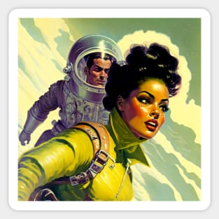 SCI-FI retro SPACE Odyssey Sticker